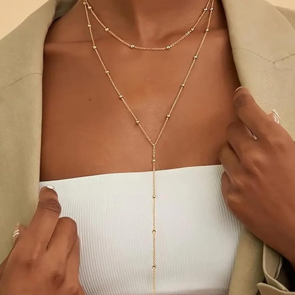 Jewelry - New! Just Moments Gold Lariat Necklace NWOT